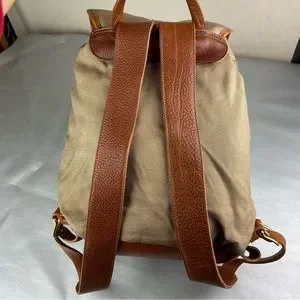 unbranded | Bags | Vintage Tan Canvas And Leather Trim Large  display picture 1